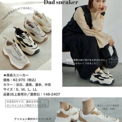 スニーカー　田中里奈コラボの画像