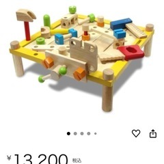 ２０%オフ木のおもちゃ　大工さん　ジャンク品の画像