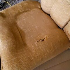 リクライニングソファ オットマン付きの画像