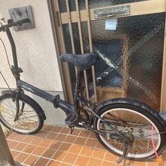 再掲載　折り畳み自転車　空気入れ付けます。