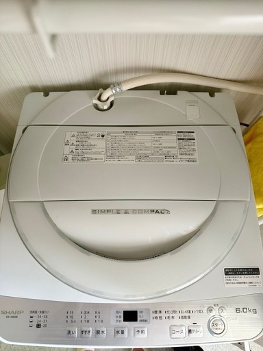 SHARP 全自動洗濯機 ES-GE6B（2018年製）】 (mt◎) 福住の生活