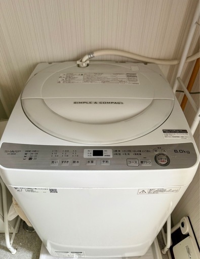 SHARP 全自動洗濯機 ES-GE6B（2018年製）】 (mt◎) 福住の生活