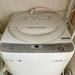 お取引決定 【SHARP 全自動洗濯機 ES-GE6B（2018年製）】の画像