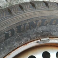 値下げ‼️4000円→2000円🎵ホンダ 鉄チンホイール スタッドレス ダンロップ DUNLOP DSX-2 195/65R15 現状渡しの画像