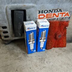 発電機 ホンダ em400 整備＆出力UP調整済 定格100V/400w→700wモーターの突入電力耐えまで確認の画像
