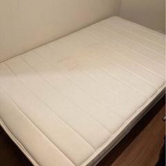 セミダブル 北欧デザインベッド Kaleva カレヴァ プレミアムボンネルコイルマットレス付き  の画像