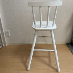 IKEA キッズチェア   AGAM アーガム 子ども用チェア, ホワイトの画像