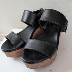 24cm サンダル　ブラックの画像