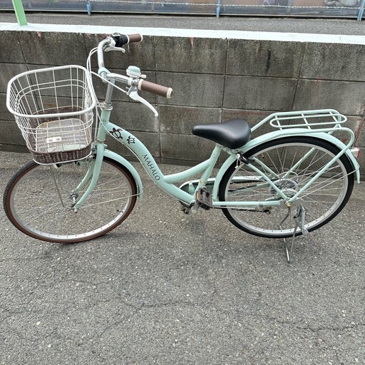 24インチハワイアン調24インチ女の子自転車とんぼ変速付き