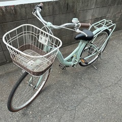 24インチ　ハワイアン調　　24インチ　女の子　自転車　とんぼ　変速付き！の画像