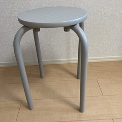 スチールパイプスタッキングスツール ウォームグレー　無印良品 