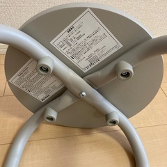 スチールパイプスタッキングスツール ウォームグレー　無印良品 の画像