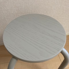 スチールパイプスタッキングスツール ウォームグレー　無印良品 の画像