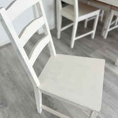 直接引き取り限定】IKEAダイニングテーブルセット イス4脚付き