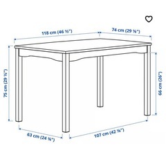 【決まりました】IKEA ダイニングテーブル　チェア4脚の画像