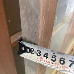 建具　すりガラス　昭和レトロ　2枚　引戸　ガラス戸　扉の画像