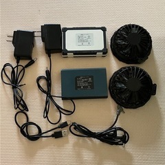 (値下げ)空調服2枚　充電器&ファン付　の画像