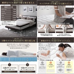 引取り7/23まで！美品 ホテル ハイグレード ツイン ポケットコイル 省スペース 日本工業規格 収納 引き出し 確かな品質 ふんわり柔らか マットレス シングルの画像