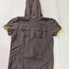 Comme Ca Du Mode ブラウン　半袖パーカー