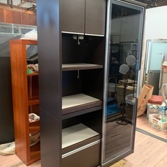 松田家具　レンジボード　食器棚の画像