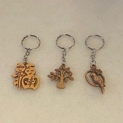 新品 未使用 キーホルダー 中国 狭西省美術博物館 ラッキーチャ...