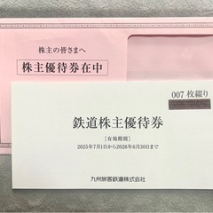 JR九州鉄道株主優待券　1日乗車券