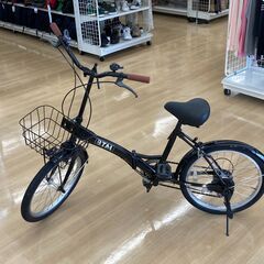 【リユースのサカイ野々市店】ON14　折りたたみ自転車　黒20インチ BTM※クリーニング済み の画像