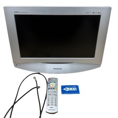 【美品・動作確認済み・初期化済】Panasonic パナソニック VIERA ビエラ 液晶テレビ 17型 TH-17LX8-S HDMI端子あり 地デジ対応 リモコン・電池・B-CASカード・テレビ線付き 2008年製 小型テレビ モニターにも 省スペース 卓上テレビ 一人暮らし用にもおすすめ  