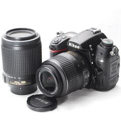 【超ポイントバック祭】 Nikon D7000 標準＆望遠レンズ♡S数1239枚♡Wi-Fi付SDカード デジタルカメラ