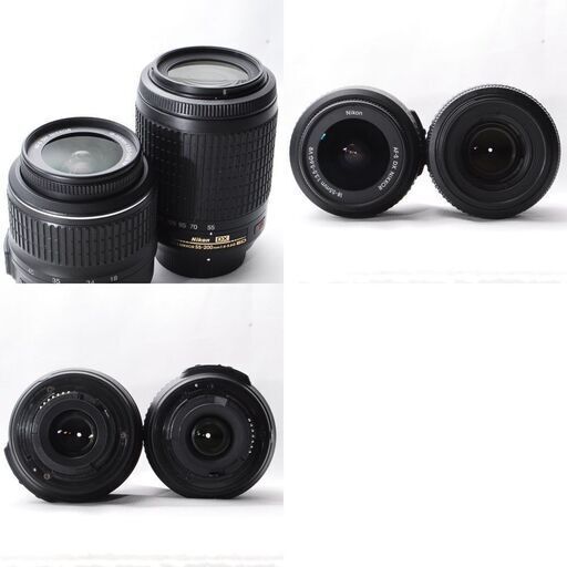 Nikon D7000 標準＆望遠レンズ♡S数1239枚♡Wi-Fi付SDカード