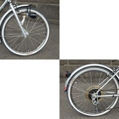 デッドストック組立展示品 丸石サイクル 22インチ 自転車 6段変速 ROXY ロキシー22 XR22M シルバー オブジェ 札幌市 新道東店の画像