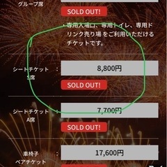 本日】東京競馬場花火2025 府中 S席2枚