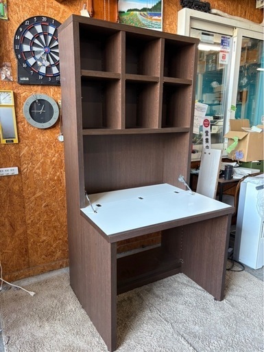 F2916   ライティングデスク　ラック　学習机　作業台　割れあり　