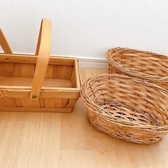 おしゃれ　カゴ　セットの画像