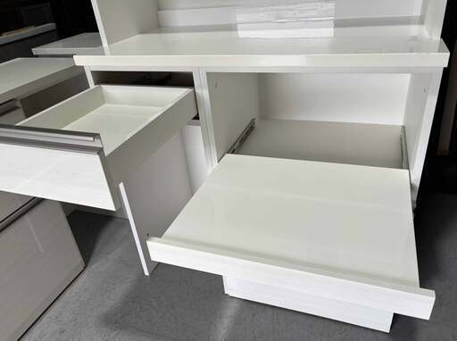 ニトリ 食器棚 リガーレ ホワイト 高さ191cm 幅100cm 食器棚☆ニトリ