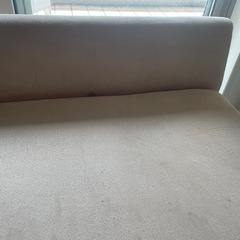 カウチソファ　ベージュ　左カウチ　の画像