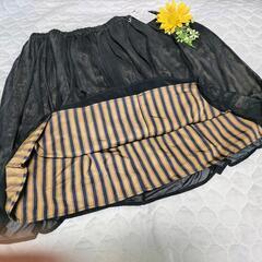 ★新品未使用　タグ無し★　春夏　膝丈フレアースカート　Lの画像