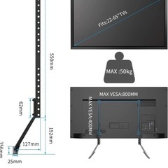 新品⭐️ ユニバーサルテレビスタンド テレビテーブルトップスタンド テレビスタンドベース の画像
