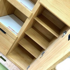80cm ニトリ　食器棚　キッチンボード　レンジボードの画像