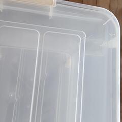 【最終お値下げ】透明プラスチック 衣装ケース 難あり　2点の画像