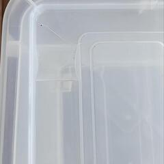 【最終お値下げ】透明プラスチック 衣装ケース 難あり　2点の画像