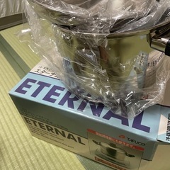 新品TAFUCO 18-8ステンレススチール エターナルパスタポット22cmの画像