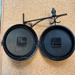 【中古品】両面壁掛け時計の画像
