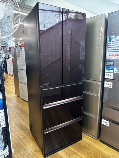 MITSUBISHI 6ドア冷蔵庫 MR-WX47E-BR 2019年製 470L