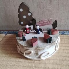値下げ❢木製のデコレーションケーキの画像