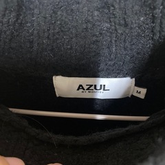 AZUL ニットワンピ　黒の画像