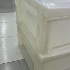 ★リユースのサカイ千葉中央店★期間限定割引有  プラスチック収納 ホワイト H44×D40×W54 クリーニング済み TC3740の画像