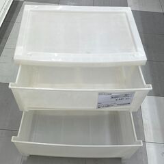 ★リユースのサカイ千葉中央店★期間限定割引有  プラスチック収納 ホワイト H44×D40×W54 クリーニング済み TC3740の画像