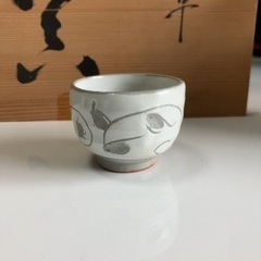 酒器揃  粉引彫唐草【D05】の画像