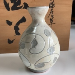 酒器揃  粉引彫唐草【D05】の画像